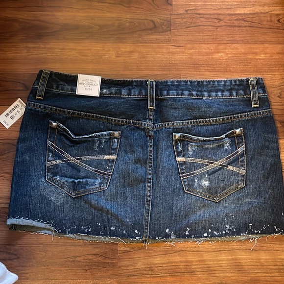 Aeropostale denim mini skirt 13/14 NWT - Picture 2 of 6